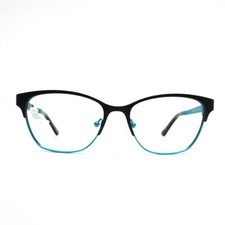 Candie's Eyeglasses Frames CA0147 005 Black Blue Cat Eye Full Rim 52-16-135