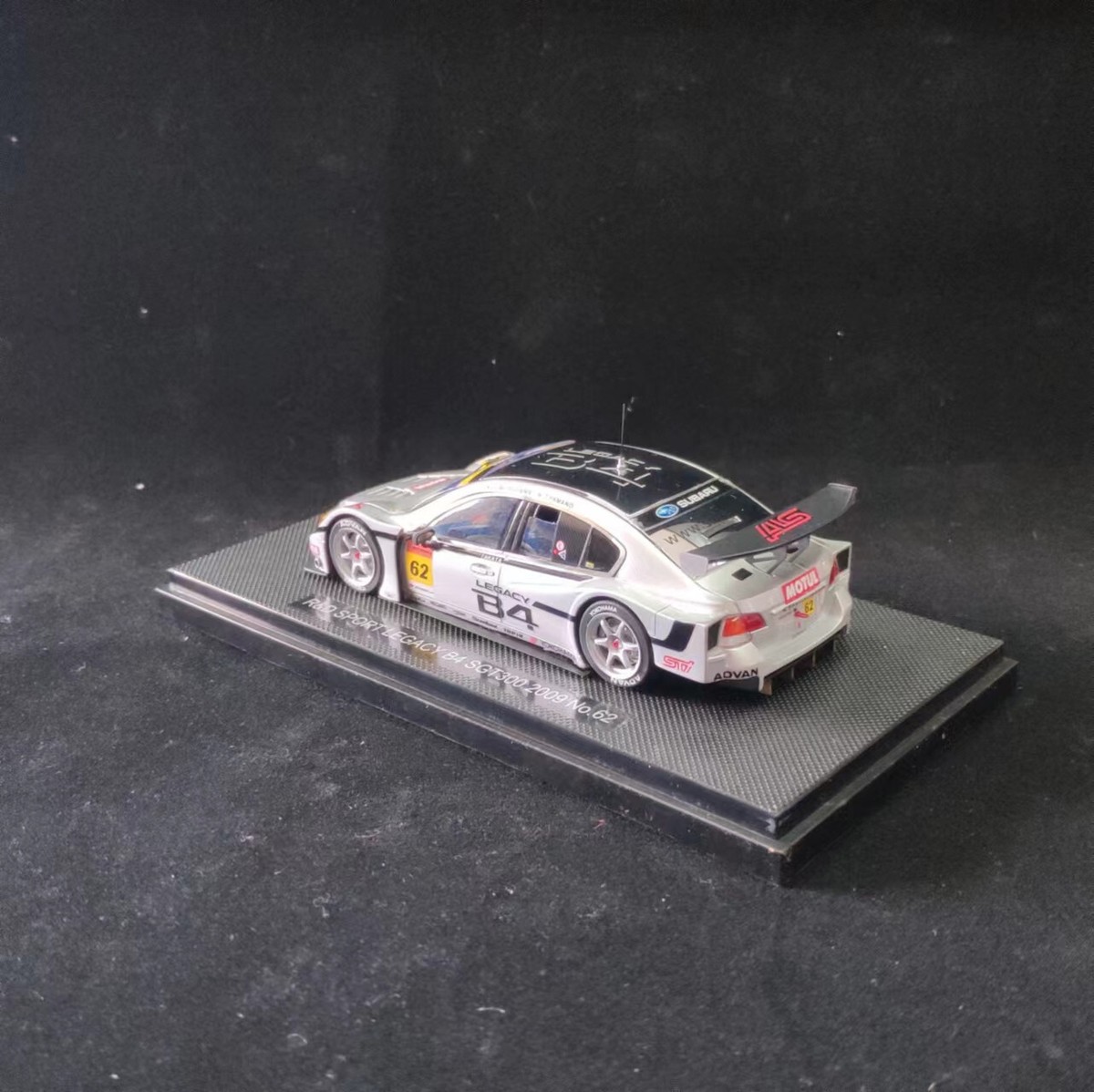 EBBRO 1/43 2009 R&D SPORT SUBARU LEGACY B4 SUPER GT 300 No. 62