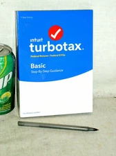 SEALED CD TURBOTAX BASIC STEP BY STEP 2018 FEDERAL E-FILE TAX RETURN WIN PC MAC
