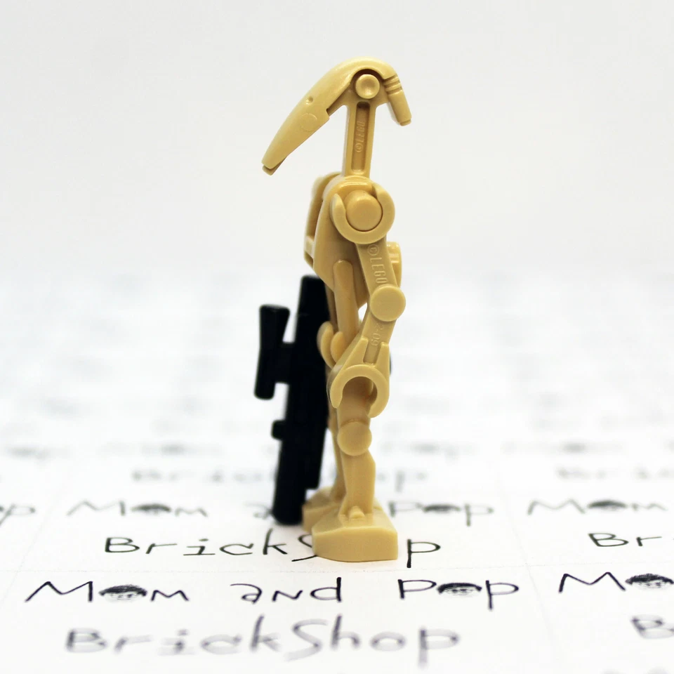 Минифигурка боевого дроида желтовато-коричневого цвета со средним прицелом бластер LEGO Star Wars - Изображение 4 из 4