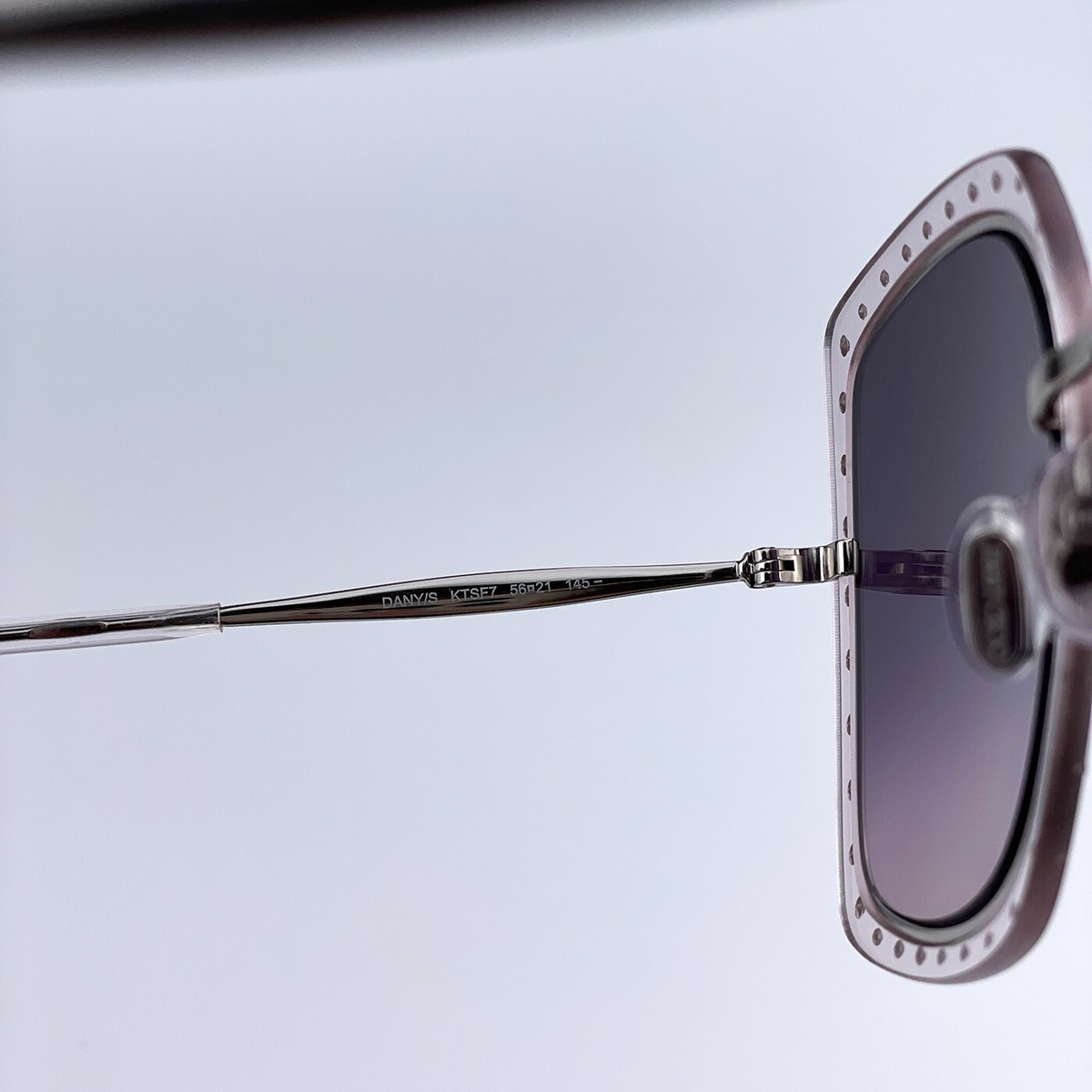 Jimmy Choo Women Sunglasses Palladium Lilac Violet Square  display picture 1
