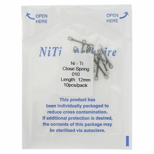 Dental Orthodontic Closed Spring NiTi 0.010'' 0.012'' 0.014'' 6/9/12mm w/Eyelet - Picture 4 of 19