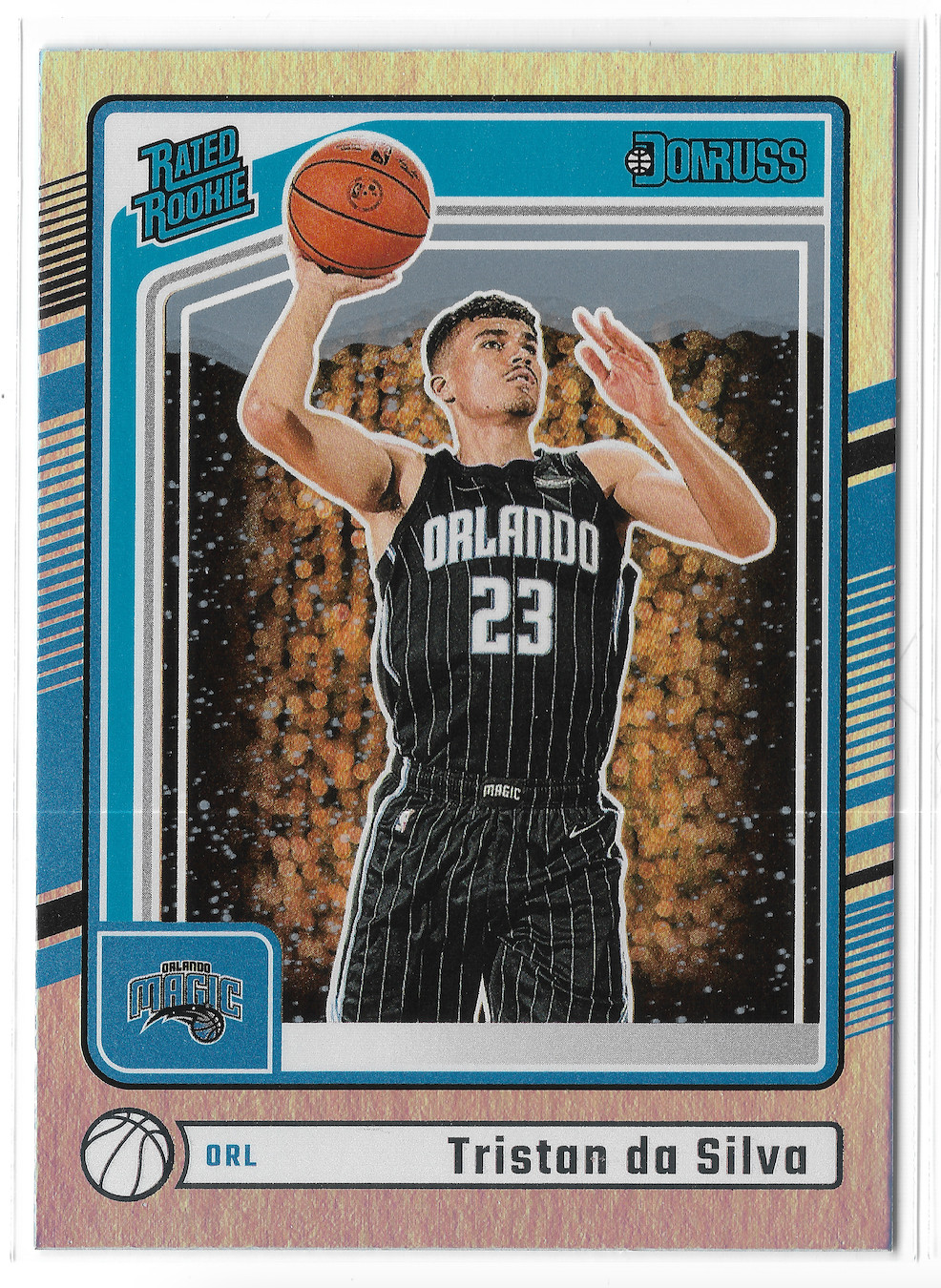 2024-25 Donruss Rated Rookie Holo Winter #203 Tristan da Silva RC Orlando Magic