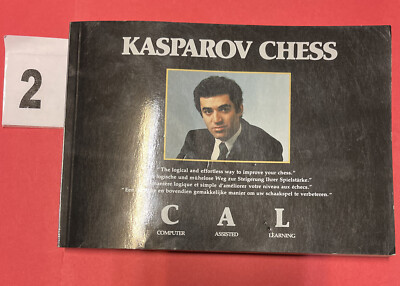 Kasparov Chess Paperback CAL 1988 Saitek Book