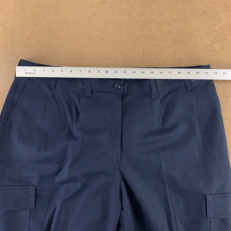 Pantalón de trabajo Edwards para mujer talla 22W azul marino poli algodón chino cargo uniforme 8573 nuevo con etiquetas Foto 4 de 4