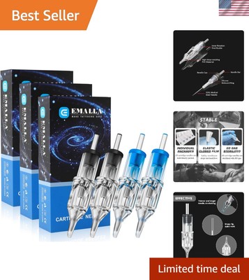 Tattoo Cartridge Needles - 60Pcs Mixed Size 3RL 5RL 7RL 9RL 11RL 14RL 3RS 5RS...