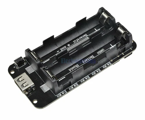 Battery Shield 2x18650 Batterie/Akku | für ESP32 Wemos Arduino Raspberry Pi