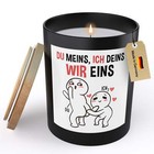 Jahrestag Geschenk Spruchkerze Sojawachs Hochzeitstag Frau Freundin Valentinstag