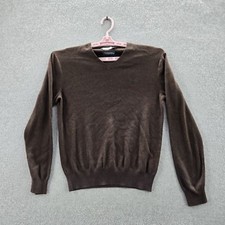 VINTAGE Polo By Ralph Lauren Men Sweatshirt S Brown Long Sleeve