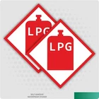 2 x LPG Warning Sticker  Stickers, Caravan, Motorhome, Campervan Vehicle Van
