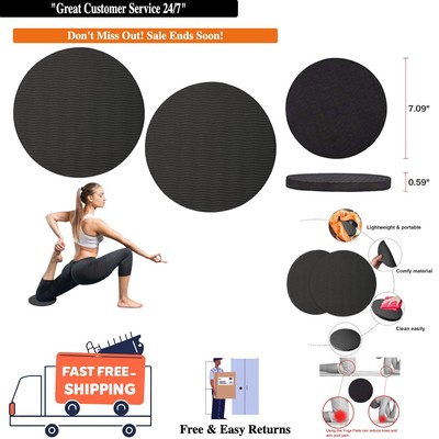 Yoga Knee Pads for Pressure Relief - 15mm Foam Cushions for Elbows & Wrists