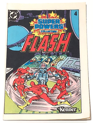 1983 KENNER DC SUPER POWERS #4 FLASH MINI COMIC BOOK VG ACTION FIGURE INSERT