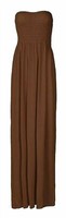 Womens Ladies Sheering Boobtube Bandeau Long Summer Strapless Maxi Dress 