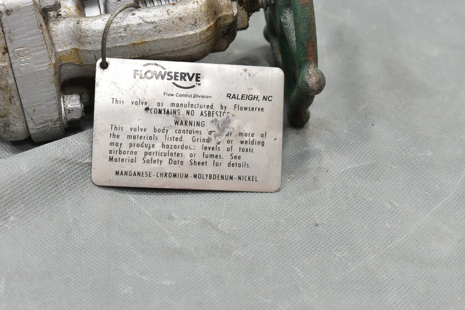 Flowserve A848F11, Size 1" Socket Weld Globe Valve, CWP 2000, 745 PSI @ 1000°F - Image 3 of 4