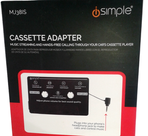 iSimple Cassette Adapter Hands Free Calling MJ38IS Car Music Streaming 3.5mm New - Picture 5 of 8