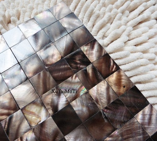New Coffe Shell Mosaic Mother of Pearl Groutless Tiles Decoration Wall Kitchen - Picture 4 of 6