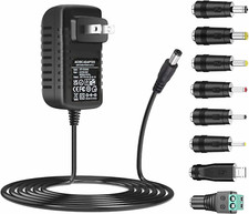 AC Adapter 9V 2A Power Supply AC110V to DC9V 2000mA 1500mA 1000mA 500mA Power