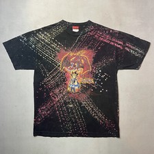 Vintage 1996 Yugioh Paint Splatter Anime Tee Shirt fits Adult Medium Yu-Gi-Oh