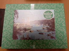 Victory plywood jigsaw puzzle Boats in Harbour 350 pieces 7060. 1 piece missing.
