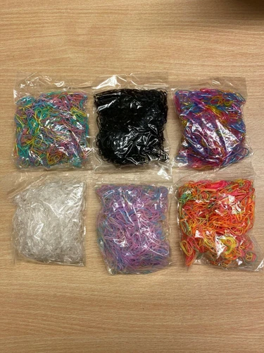 1000 Multi Color Mini Hair Elastics Rubber Bands Braids Braiding Plaits Bands