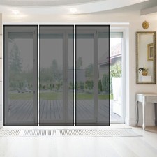 3er Pack Schiebegardine 60x260cm Flächenvorhang Transparent Raumteiler Gardine
