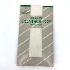 VTG 90s MERVYNS Control Top Ultra Sheer AIRFORCE GRAY Pantyhose Small NWT