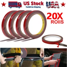 20x Auto Tape Acrylic Foam Double Sided Back Car Mounting Adhesive 3m x10mm 10ft