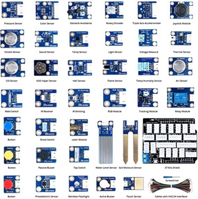ELEGOO 37 in 1 Sensor Modules Kit V3.0 with Tutorial Compatible with Arduino IDE