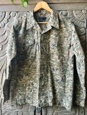 511 Tactical Shirt Mens M Button Up Digital Camo Military Long Sleeve