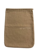 Authentic Sergio Rossi Storage Drawstring Dust Bag Cover Pouch Cream 13.5" x 10"