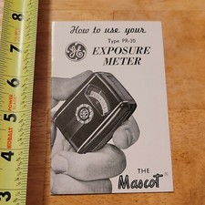 GE EXPOSURE METER MASCOT RARE OLD VINTAGE PR-30 GENERAL ELECTRIC 2