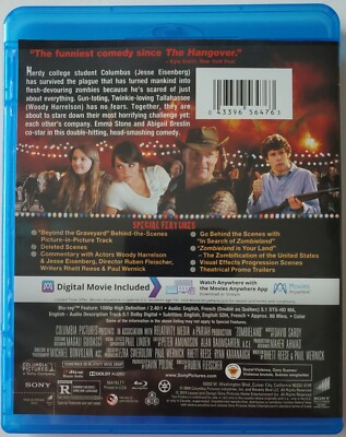 ZOMBIELAND BLU RAY FREE SHIPPING | eBay