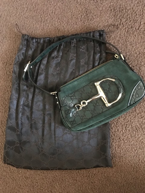 green vintage gucci bag