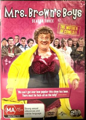 Mrs. Brown's Boys Season Three Brand New Sealed DVD (2 Disc) Region 4, 2 & 5