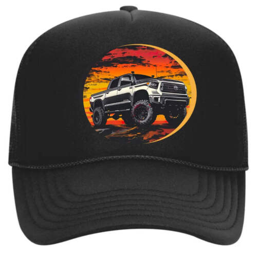 Elegante cappello camionista nero per appassionati Toyota Tundra - Foto 2 di 3
