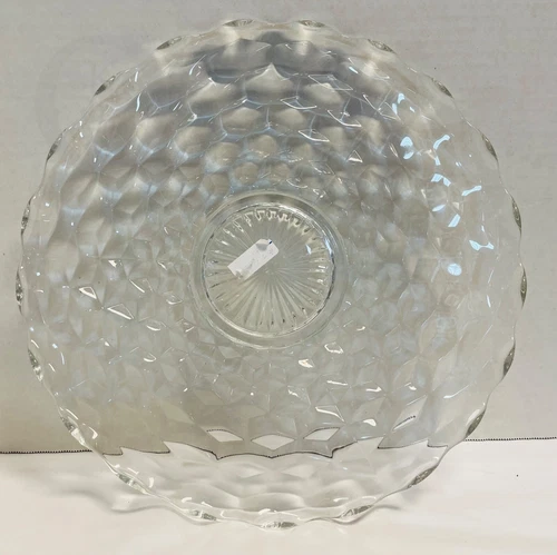 FOSTORIA AMERICAN CLEAR 2056 SERVING PLATE TORTE 13.5" PLATTER*24252N S168