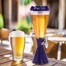 3L Drink Container Beer Tower Beverage Cold Drink Dispenser for Kitchen Party