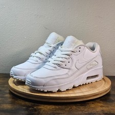 Nike Air Max 90 LTR Kid's Sneakers Size 6Y Low White
