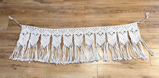 Home Decor Macrame Rope Wall Room Hanging Valance Curtain Boho Chic Indie 4' W