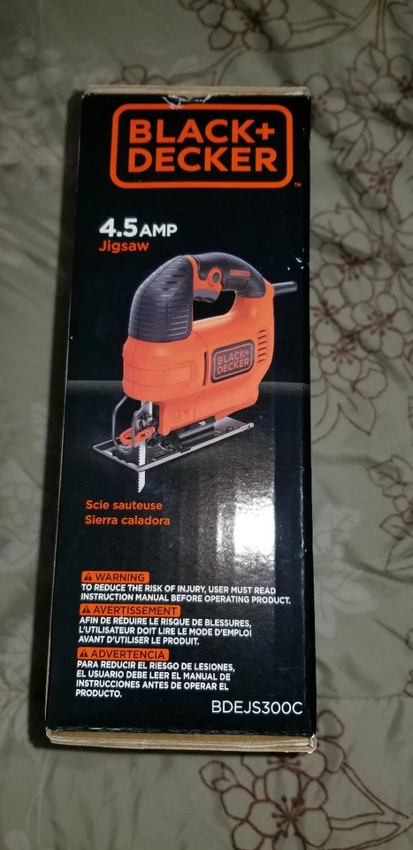 BLACK+DECKER 4.5 Amp Corded Jig Saw Model Orange/Black BDEJS300C - Image 3 of 4