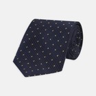 $315 NWT TURNBULL & ASSER Navy w/gold spots 3.75"  Lace silk neck Tie England