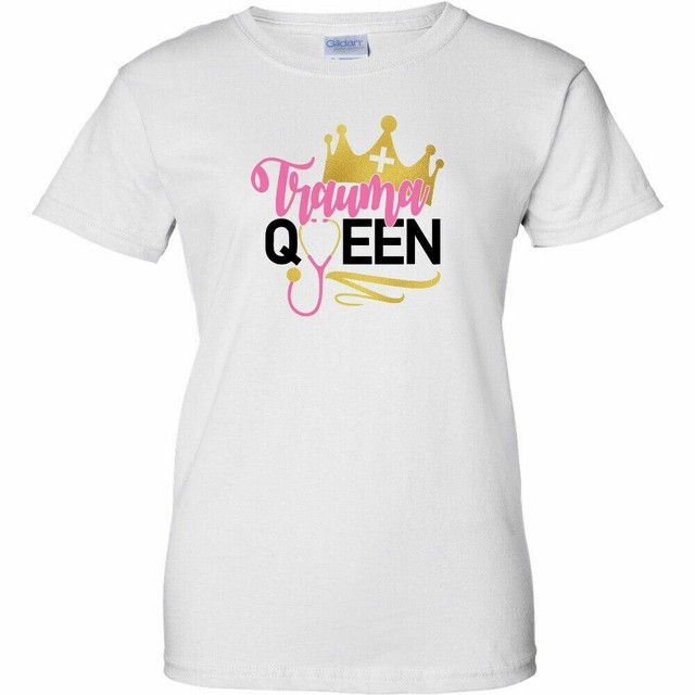 Womens Nurse Stethoscope Short-Sleeve Crewneck T-Shirt Print Tees Shirt Short Sleeve T Shirt Blouse Tops Black