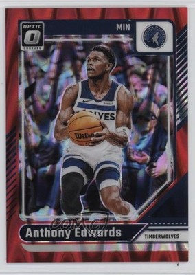 2024-25 Panini Donruss Optic Red Seismic Prizm 8/149 Anthony Edwards #31 1no5