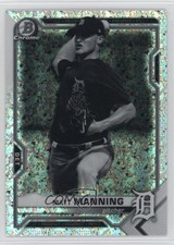 2021 Bowman Chrome Black & White Mini-Diamond Refractor Matt Manning 07o4