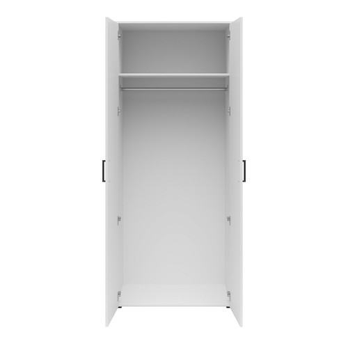 Kleiderschrank - weiß - Breite 80 cm - XL-Tiefe Kleiderschrank Schrank - Bild 5 von 7