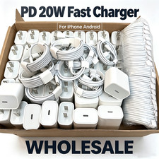 PD 20W Type-C Wall Block Fast Charger Cable For iPhone 17 16 15 14 13 12 11 LOT