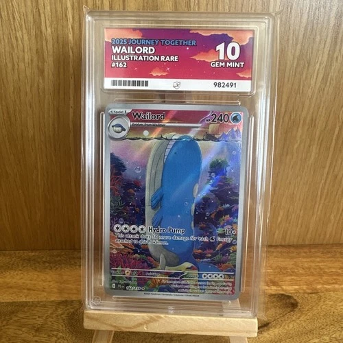 Pokémon TCG Wailord Journey Together Illustration Rare Card 162/159 Ace 10