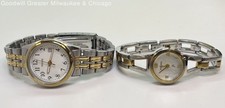 Fossil & Pulsar Two-Tone Analog Ladies Watch Duo 71.2g