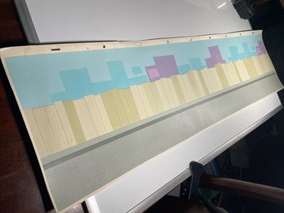 LOONEY TUNES HANNA-BARBERA Animation Cel PANORAMIC PRODUCTION BACKGROUND 50s-70s
