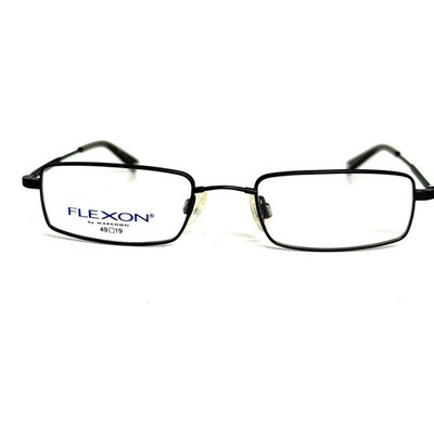 Flexon 510 Eyeglasses Aged Brown Titanium Rectangular Frames 49-19-140 Marchon